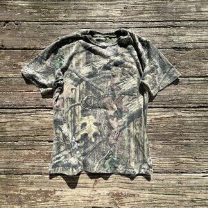 Vintage 80s  Camo short Sleeve Pocket T-Shirt Men’s Size L USA made
